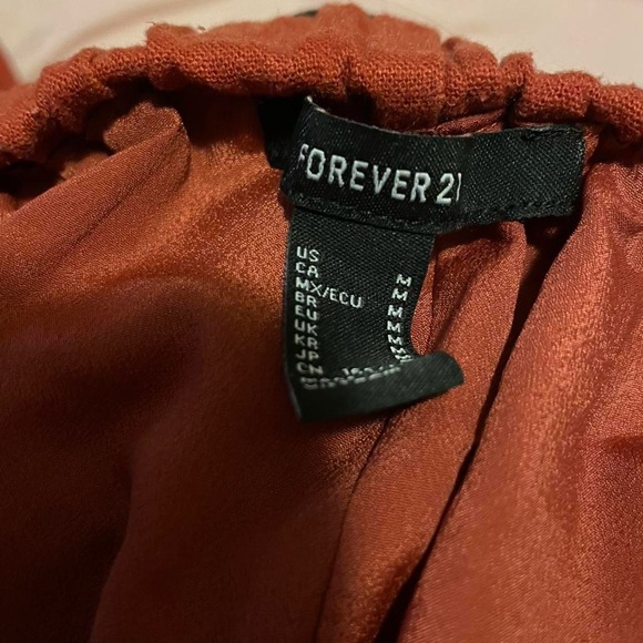 Rust Wide-Leg Pants - Picture 3 of 3